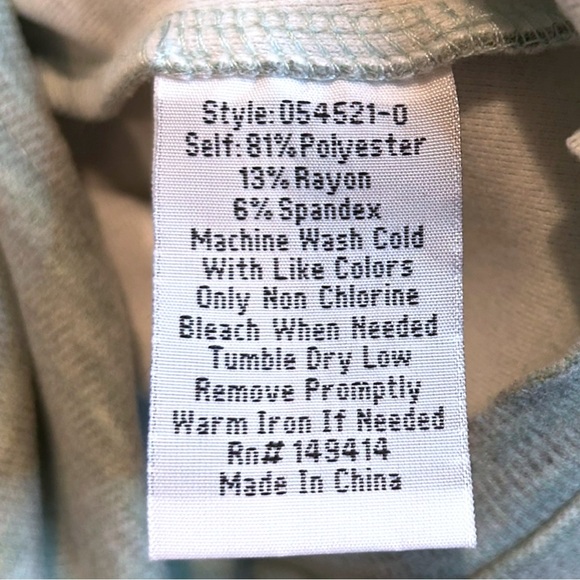 Johnny Was Calme Puff Sleeve Sweatshirt Sage XXL Plus Size - Picture 9 of 9